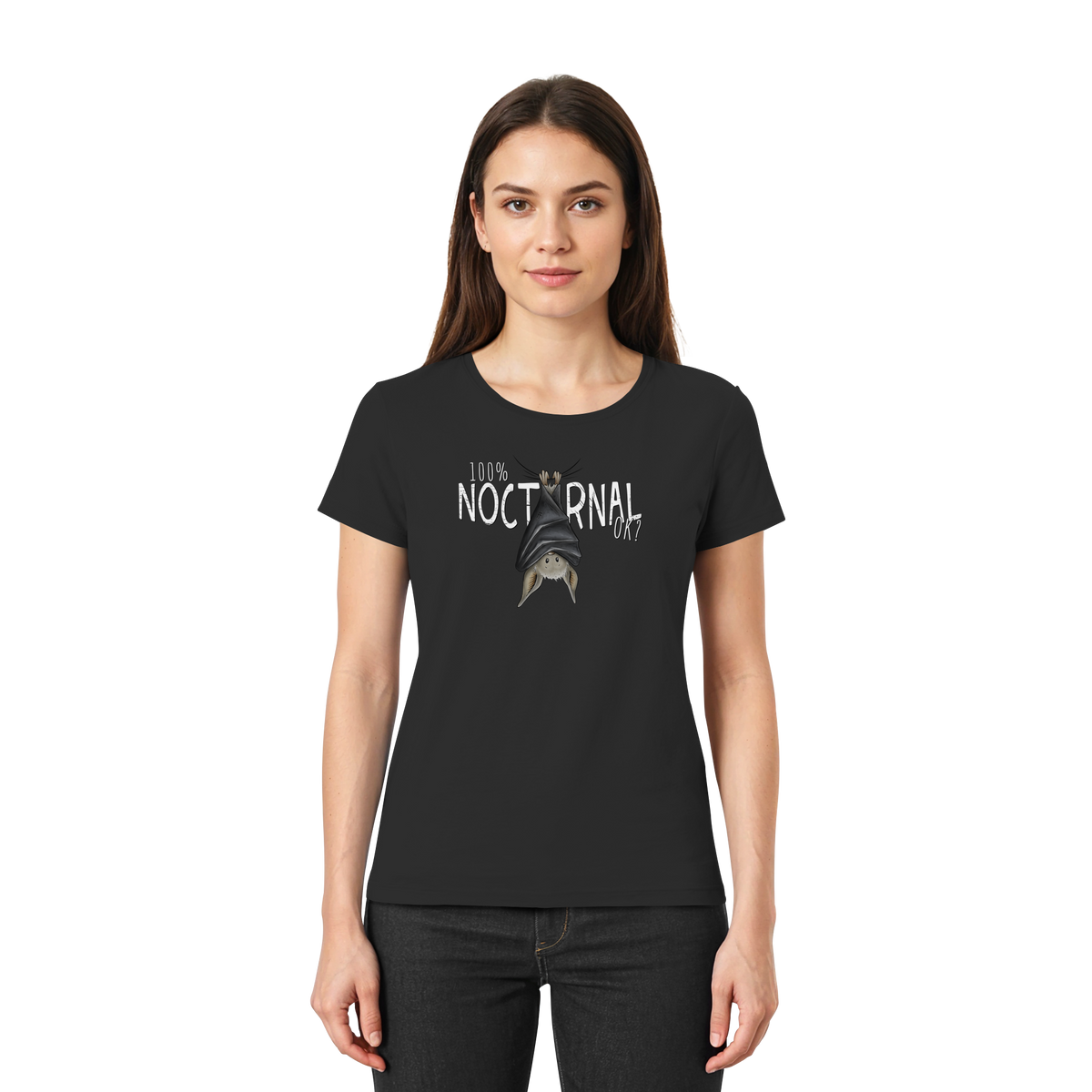 100% nachtaktive Fledermaus - Ladies Premium Shirt