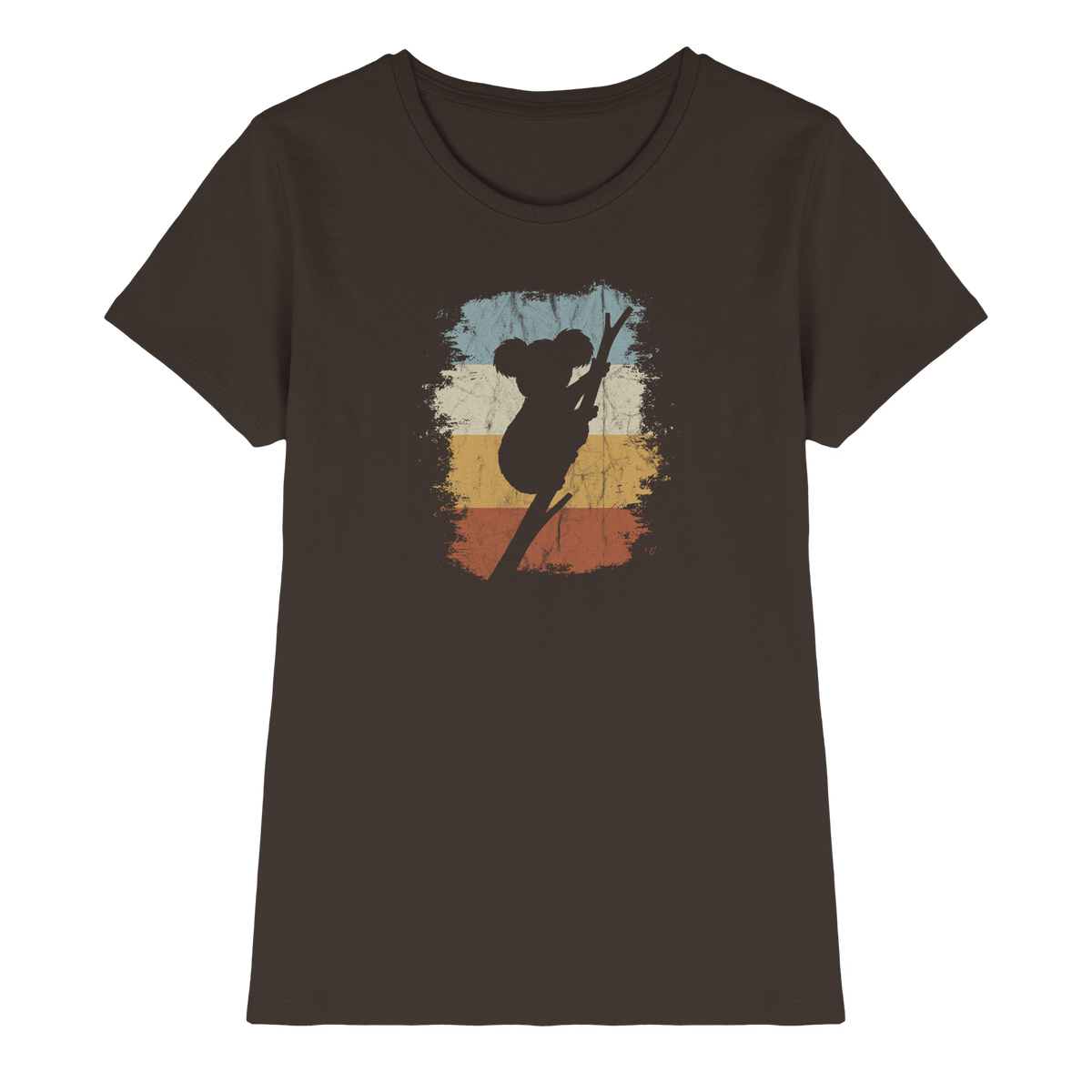 Retro kletternder Koala-Bär - Ladies Premium Shirt