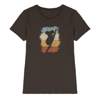 Retro kletternder Koala-Bär - Ladies Premium Shirt