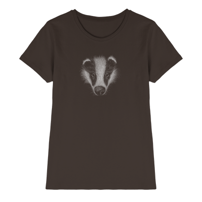 Kritzel-Kunst Dachs Illustration - Ladies Premium Shirt