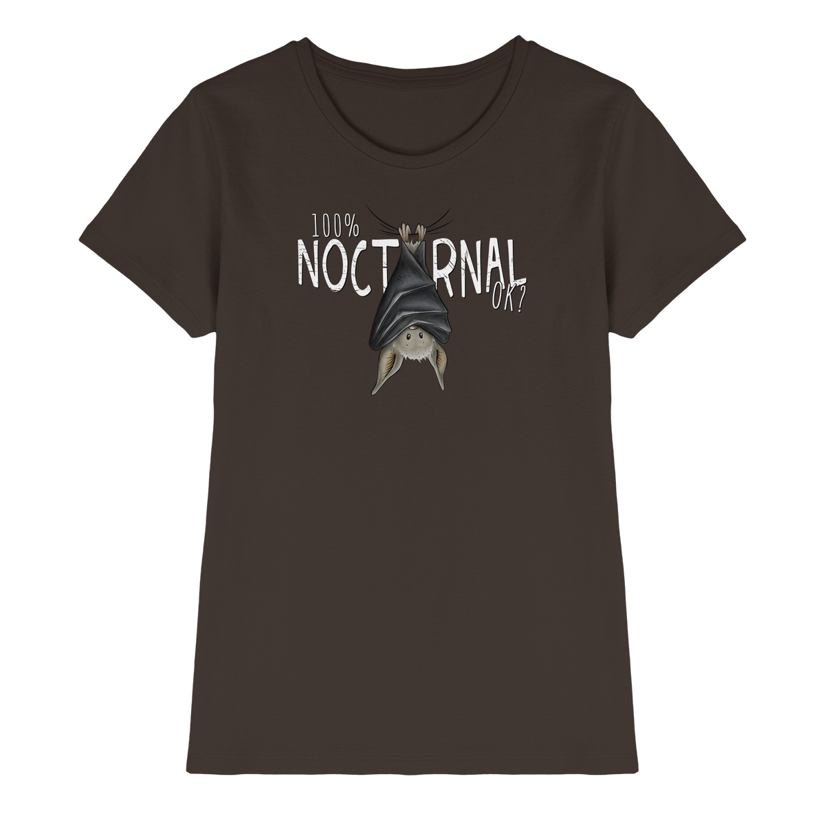 100% nachtaktive Fledermaus - Ladies Premium Shirt