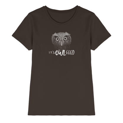OWL Good | Kritzel-Kunst-Eule - Ladies Premium Shirt