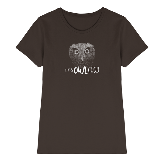 OWL Good | Kritzel-Kunst-Eule - Ladies Premium Shirt