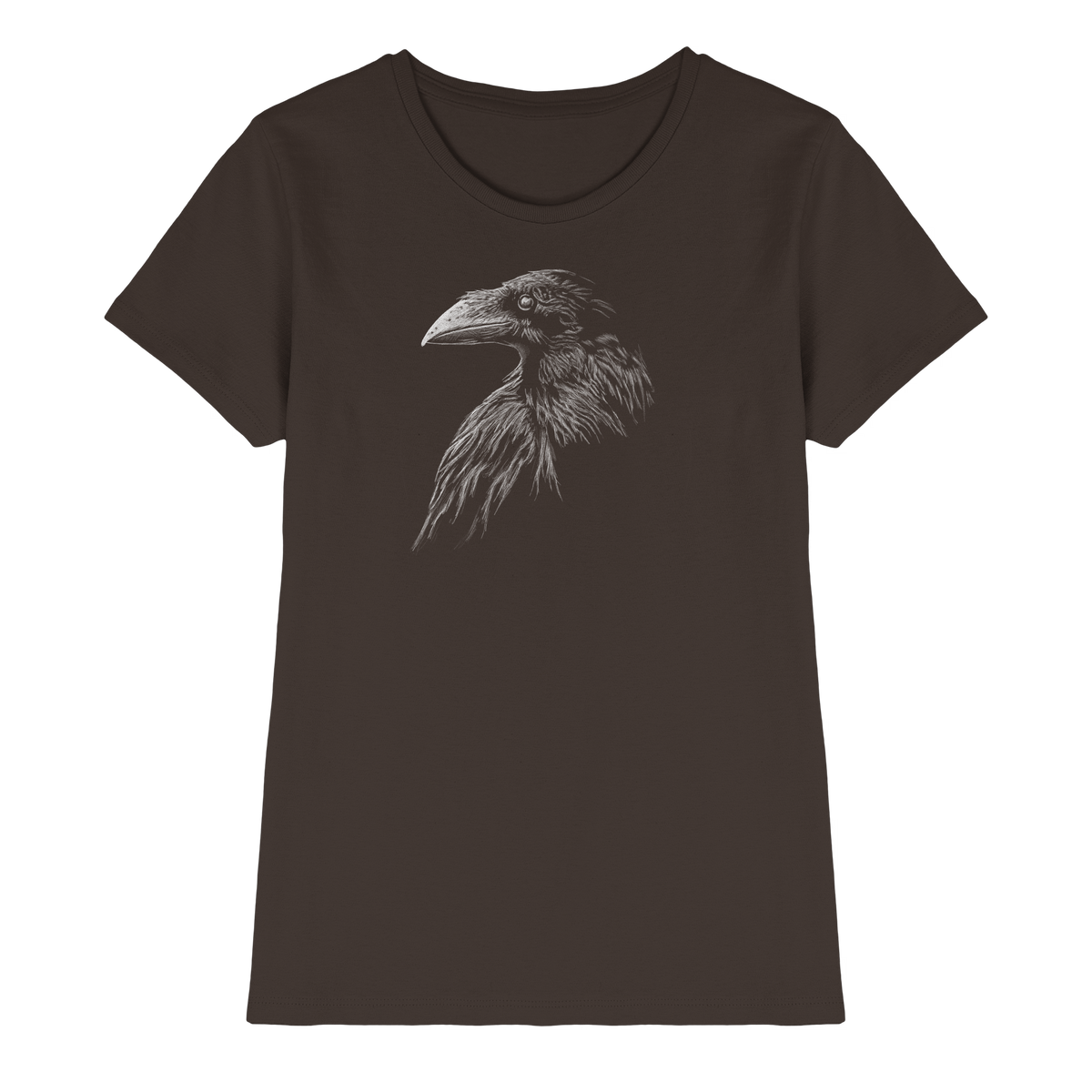 Kritzelkunst Rabe Krähe - Ladies Premium Shirt