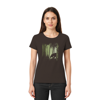 Lässiger Tapir im Zwielicht Wald - Ladies Premium Shirt