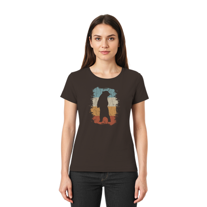Retro Bären-Silhouette - Ladies Premium Shirt