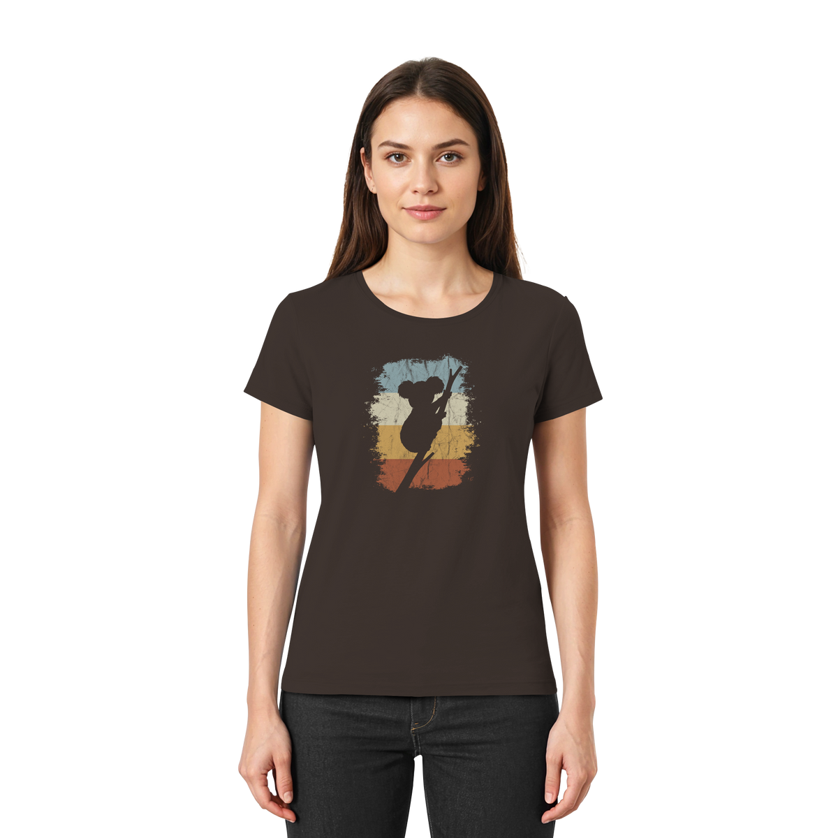 Retro kletternder Koala-Bär - Ladies Premium Shirt