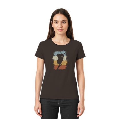 Retro kletternder Koala-Bär - Ladies Premium Shirt