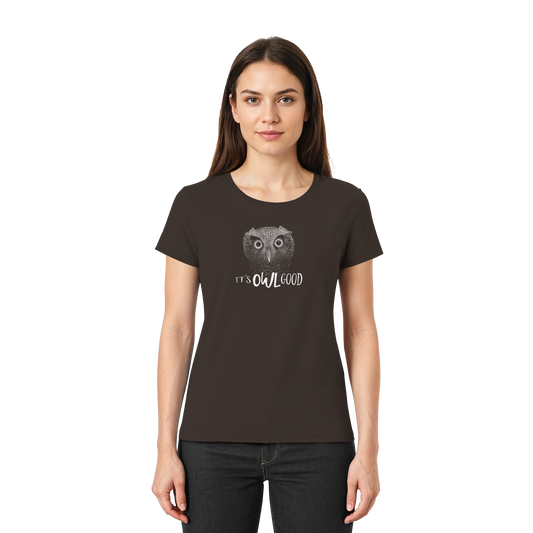 OWL Good | Kritzel-Kunst-Eule - Ladies Premium Shirt