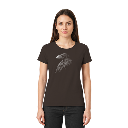 Kritzelkunst Rabe Krähe - Ladies Premium Shirt