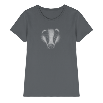 Kritzel-Kunst Dachs Illustration - Ladies Premium Shirt