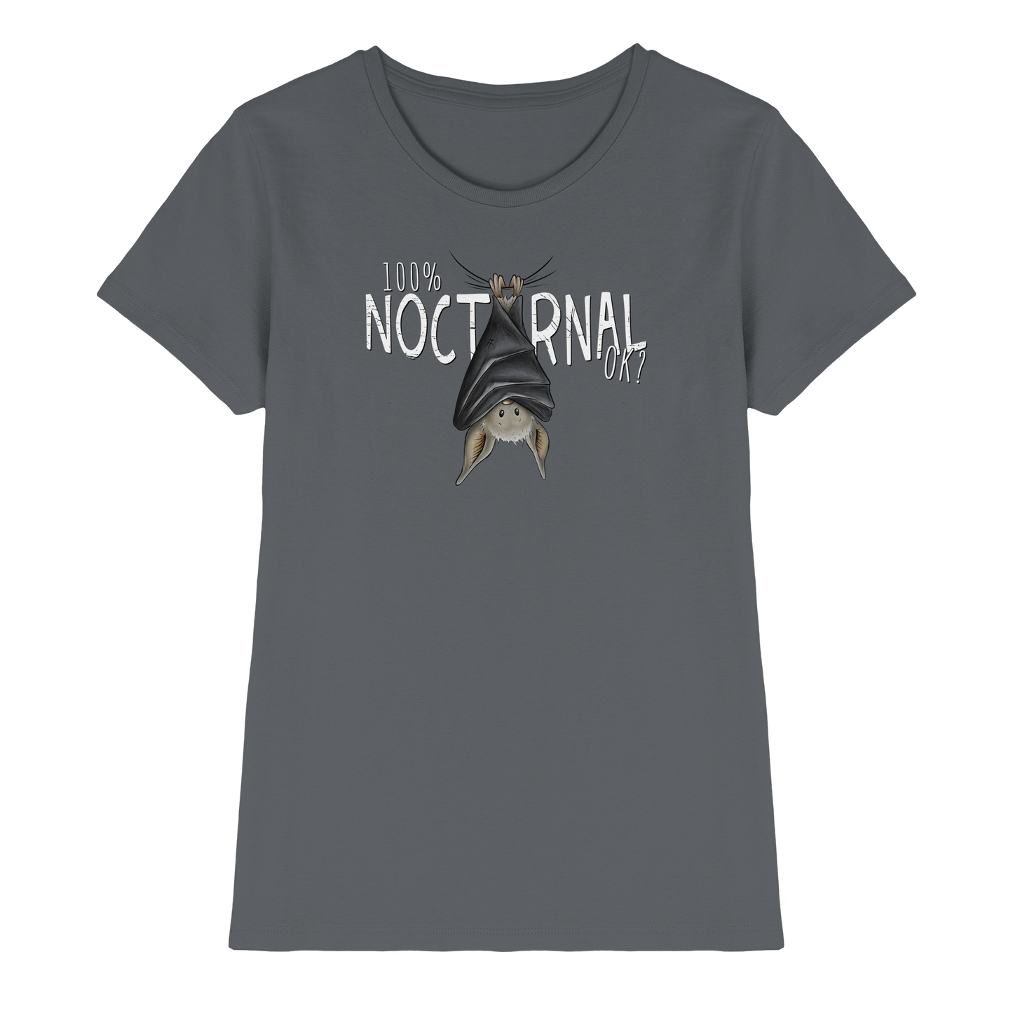 100% nachtaktive Fledermaus - Ladies Premium Shirt