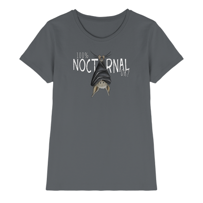 100% nachtaktive Fledermaus - Ladies Premium Shirt