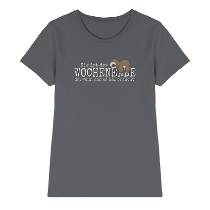 Kawaii Faultier Wochenende - Ladies Premium Shirt