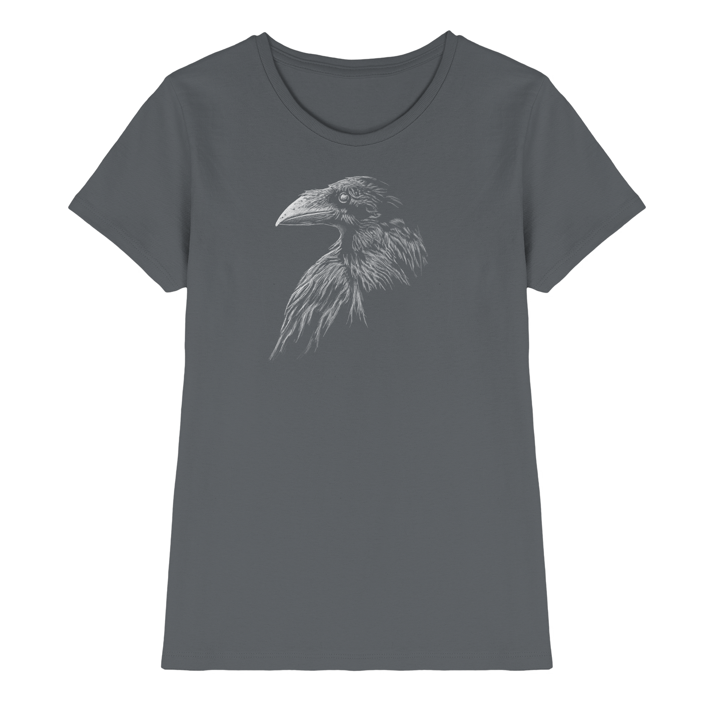 Kritzelkunst Rabe Krähe - Ladies Premium Shirt