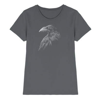 Kritzelkunst Rabe Krähe - Ladies Premium Shirt