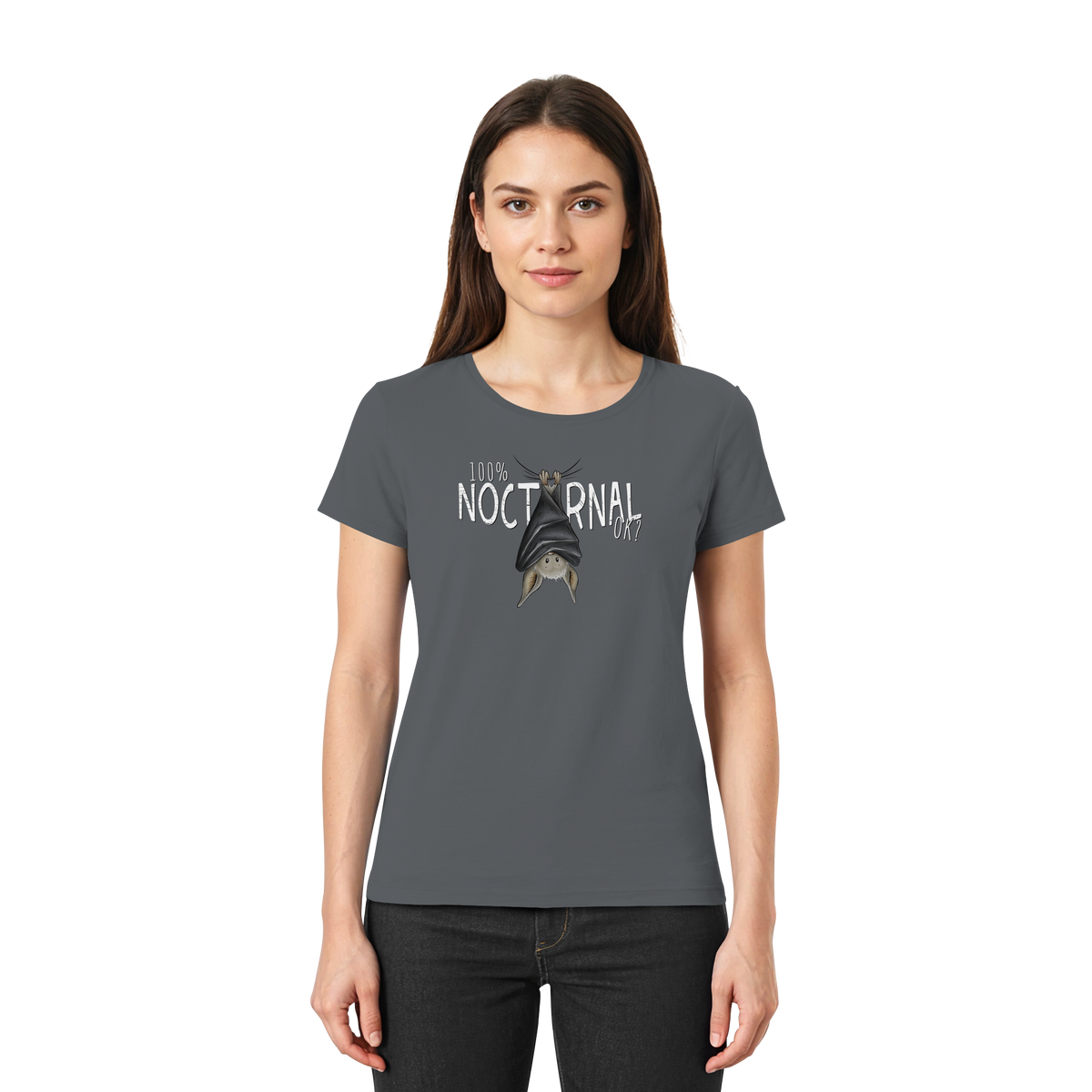 100% nachtaktive Fledermaus - Ladies Premium Shirt