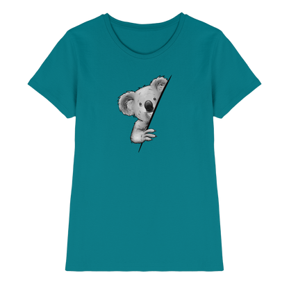 Koala Bär Illustration - Ladies Premium Shirt