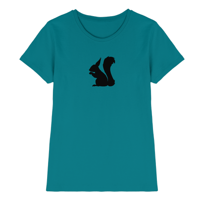 Eichhörnchen Silhouette - Ladies Premium Shirt