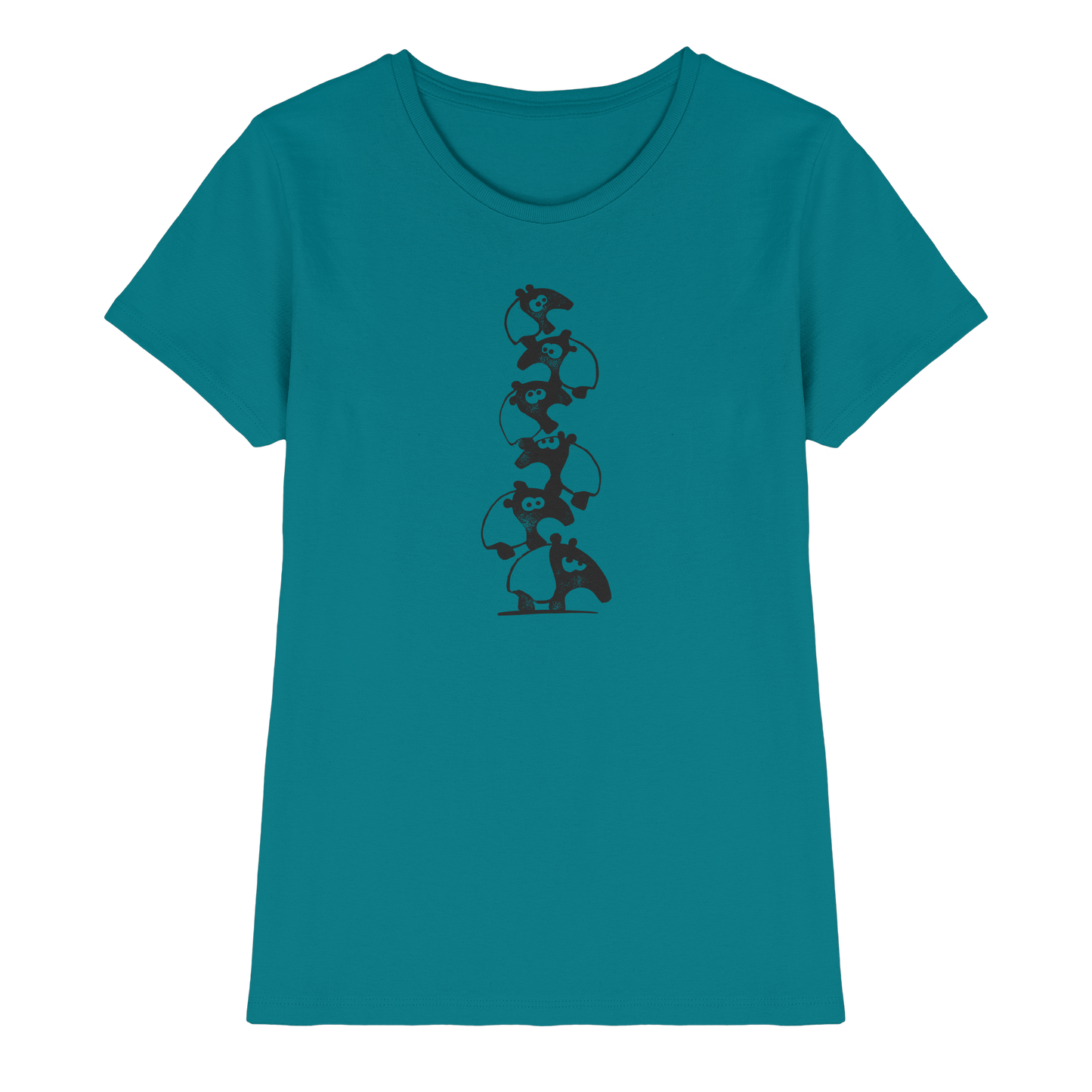 Lustiger Haufen aus Schabracken-Tapiren - Ladies Premium Shirt