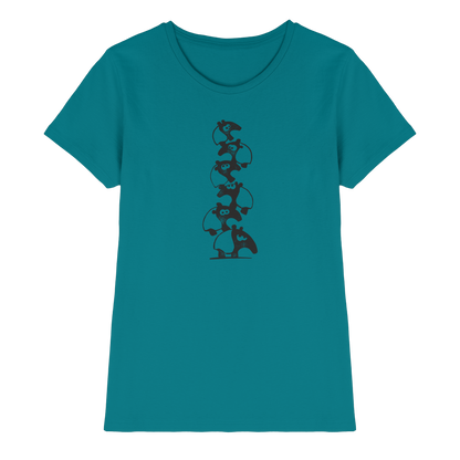 Lustiger Haufen aus Schabracken-Tapiren - Ladies Premium Shirt