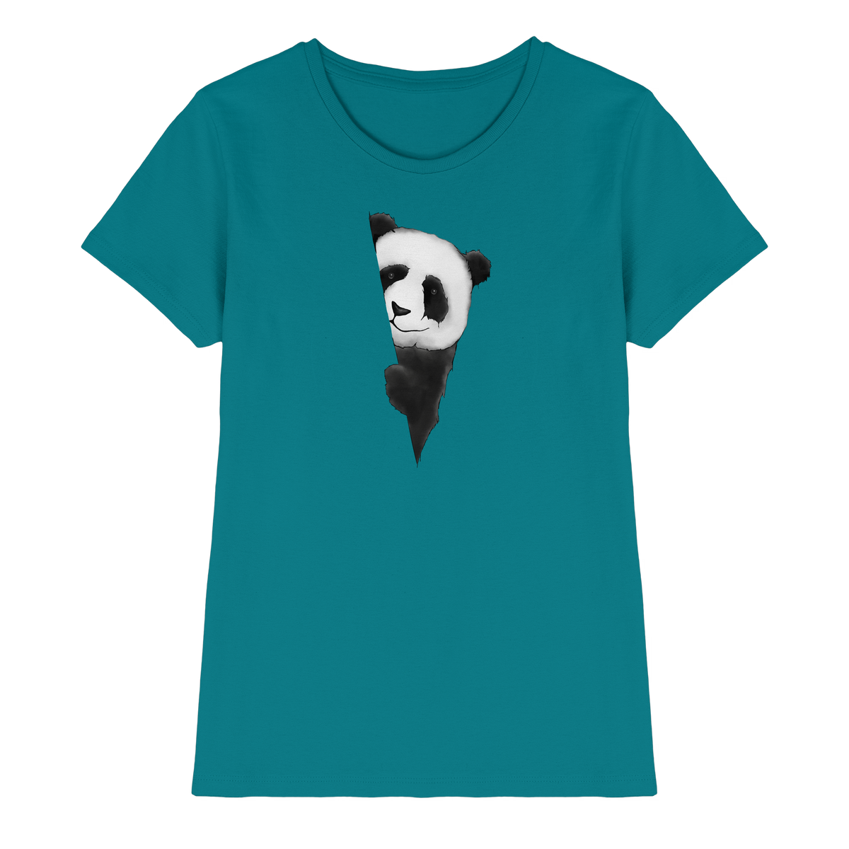 Panda Bär Illustration - Ladies Premium Shirt