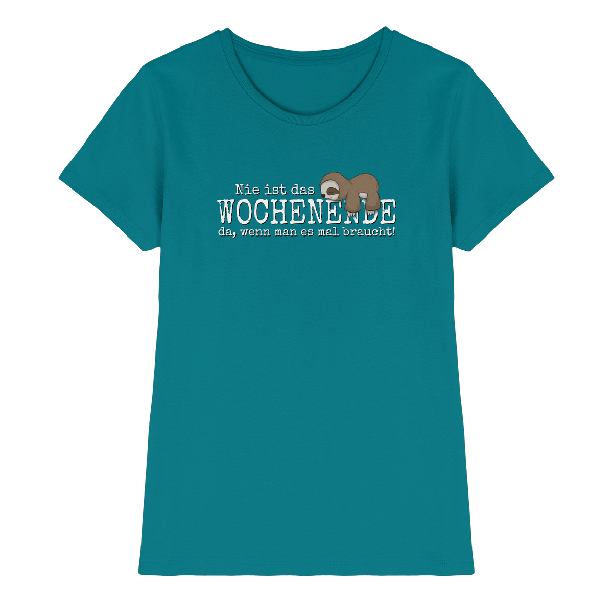 Kawaii Faultier Wochenende - Ladies Premium Shirt