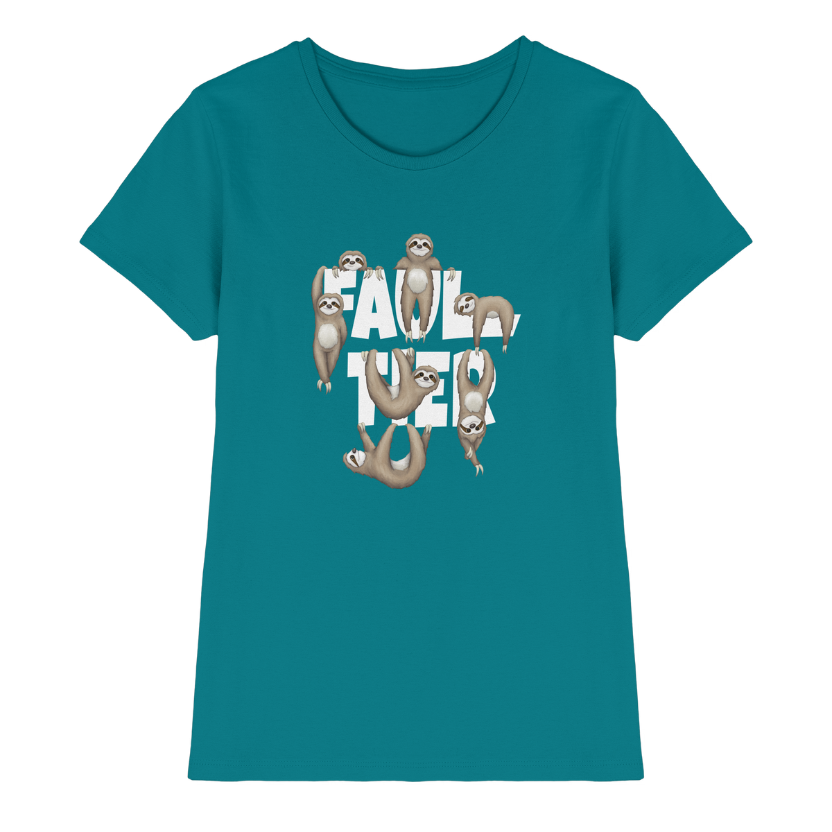 Viele gechillte Faultiere - Ladies Premium Shirt