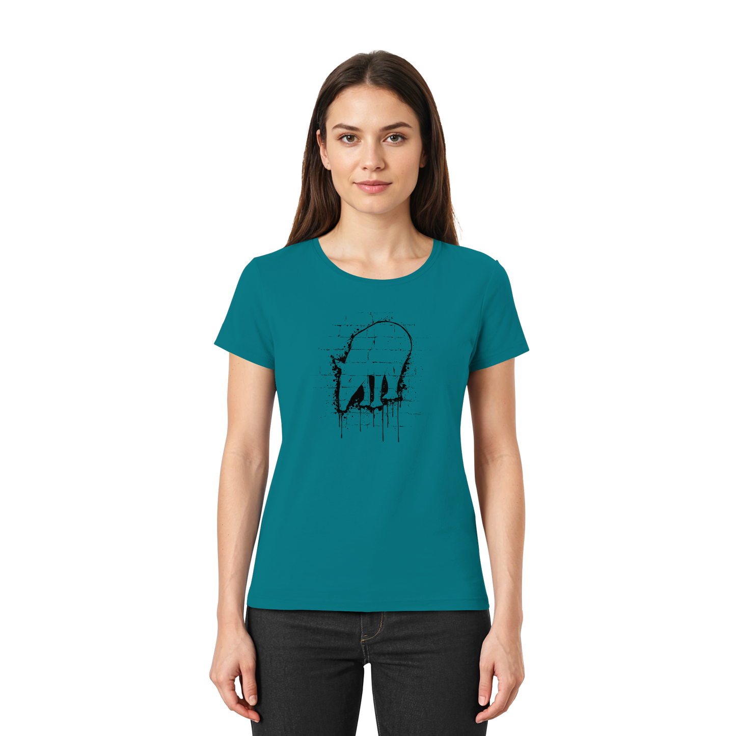 Urban Street Art Tapir Silhouette - Ladies Premium Shirt