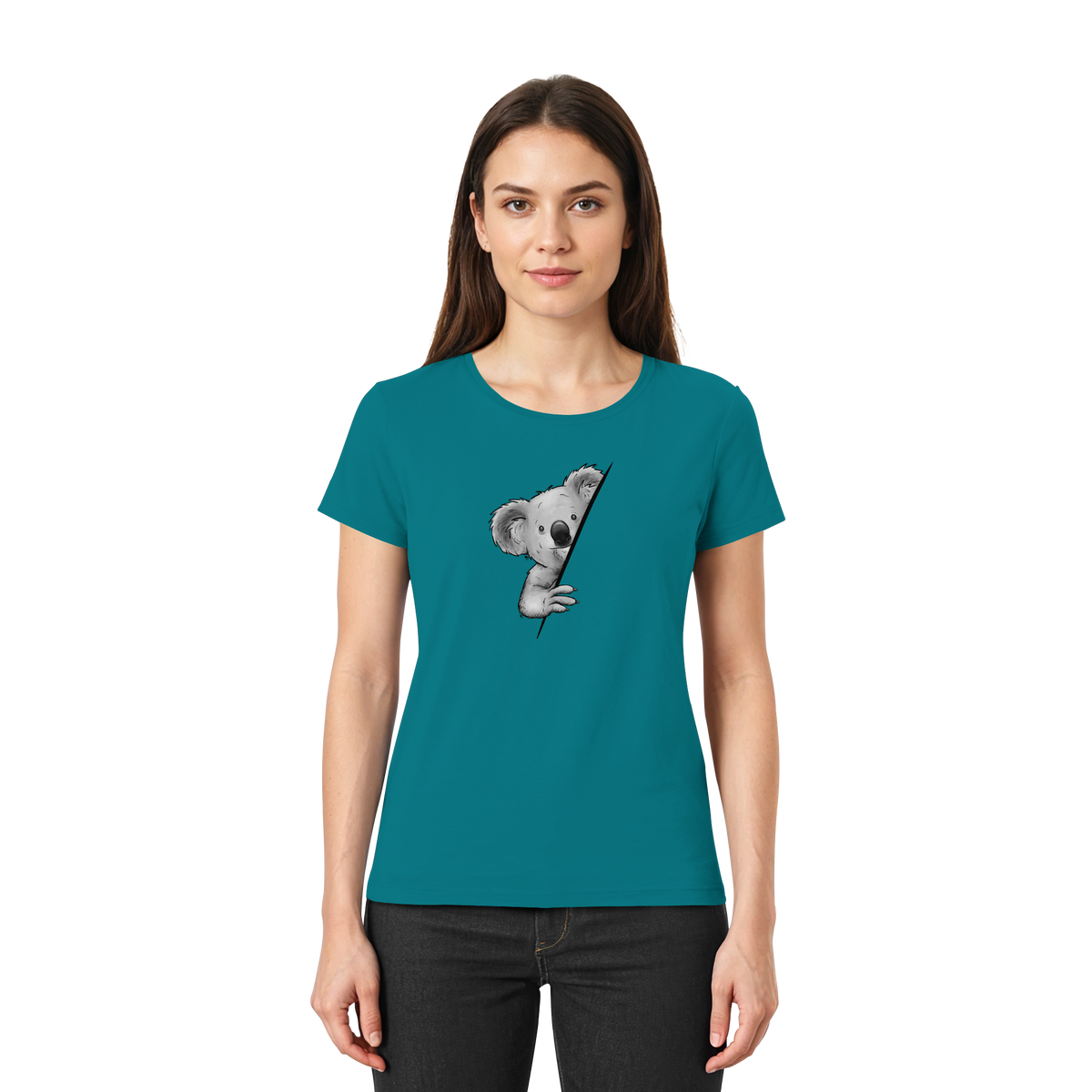 Koala Bär Illustration - Ladies Premium Shirt
