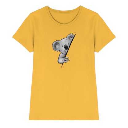 Koala Bär Illustration - Ladies Premium Shirt