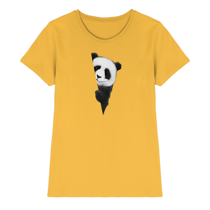 Panda Bär Illustration - Ladies Premium Shirt