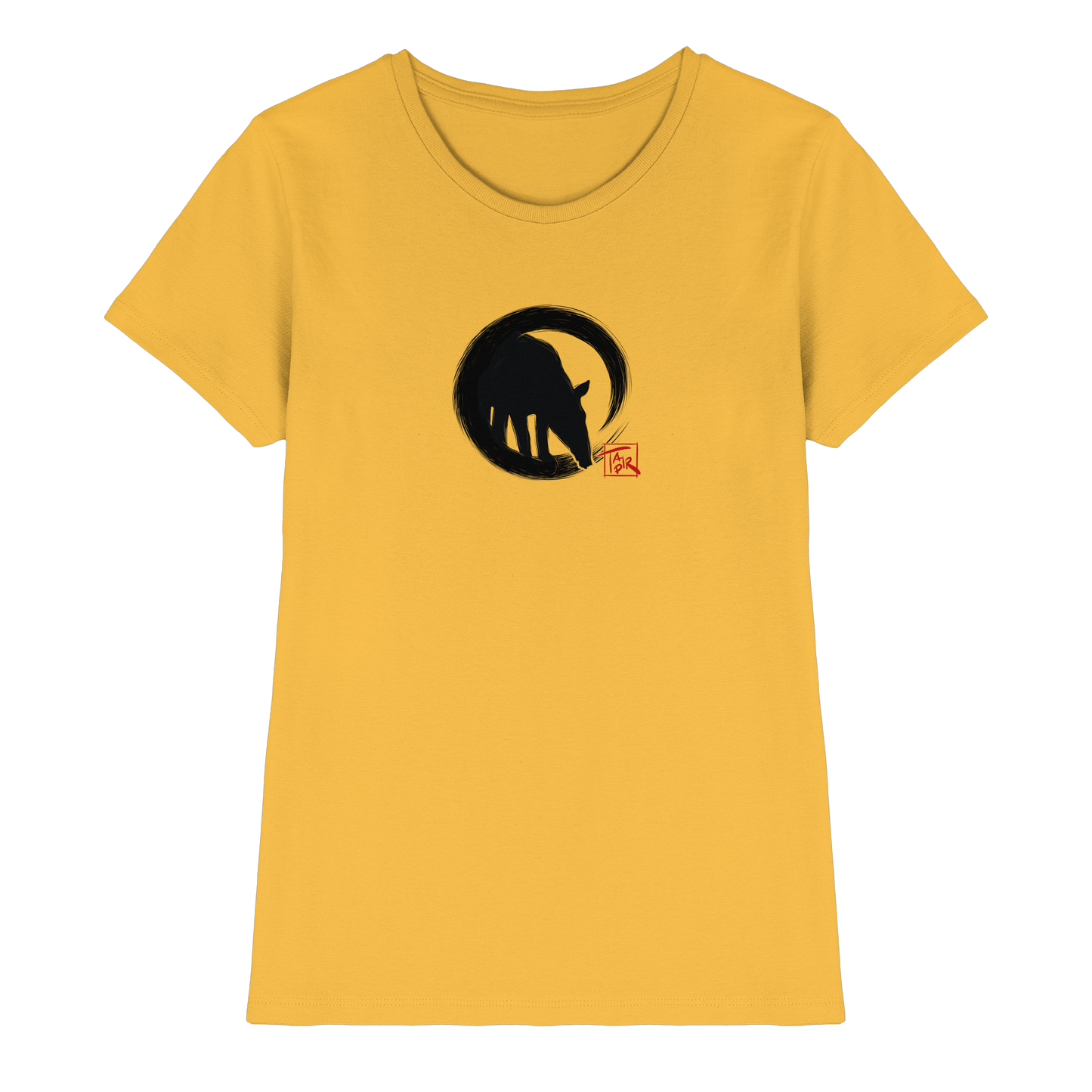 Zen Tapir im japanischen Enso Kreis - Ladies Premium Shirt
