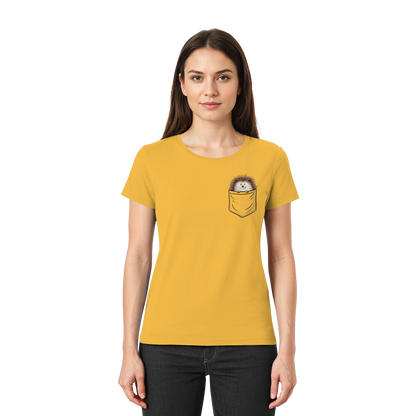 Lustiger Igel in Deiner Brust-Tasche - Ladies Premium Shirt