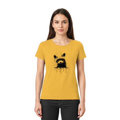Funky Street Art Waschbär - Ladies Premium Shirt