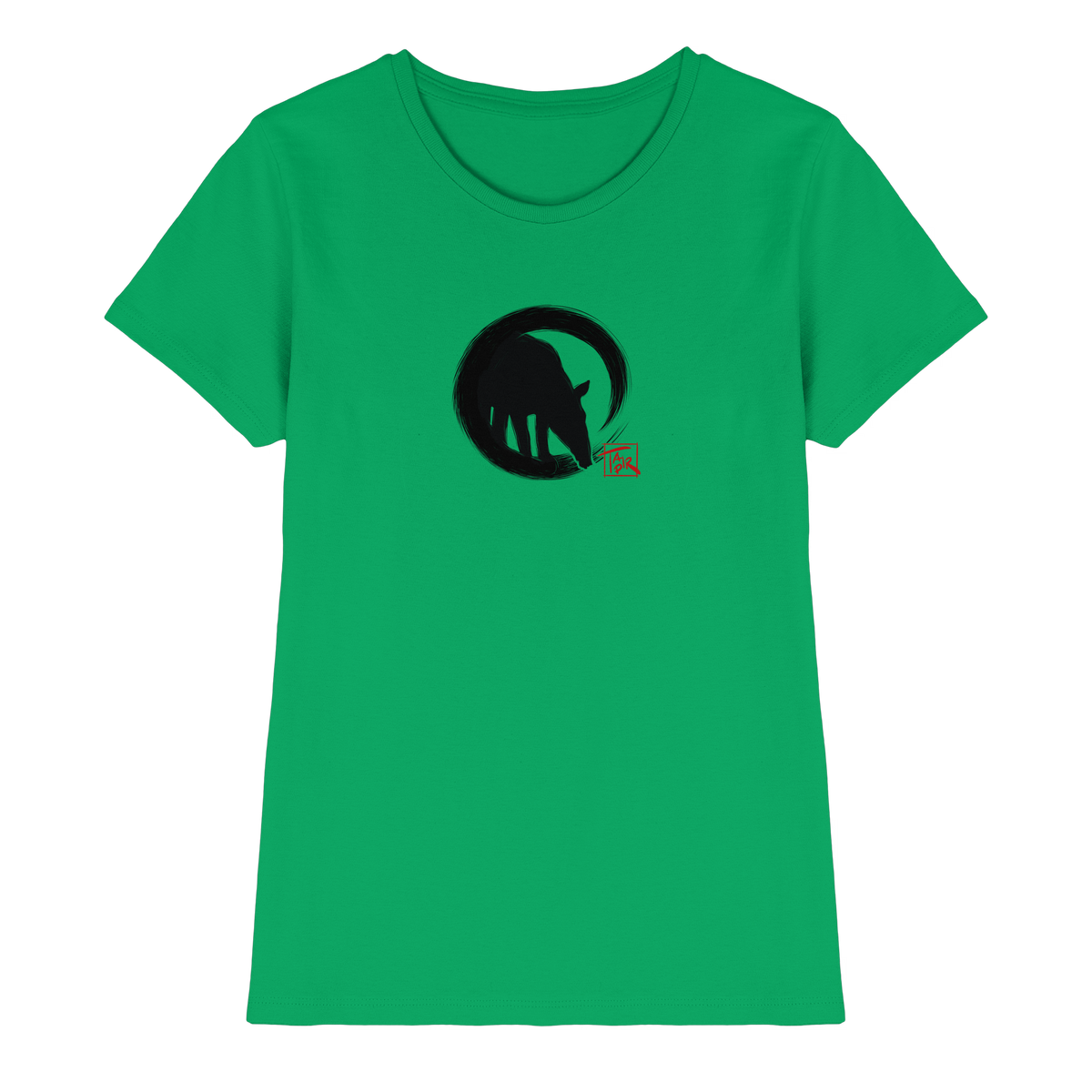 Zen Tapir im japanischen Enso Kreis - Ladies Premium Shirt
