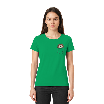 Lustiger Igel in Deiner Brust-Tasche - Ladies Premium Shirt