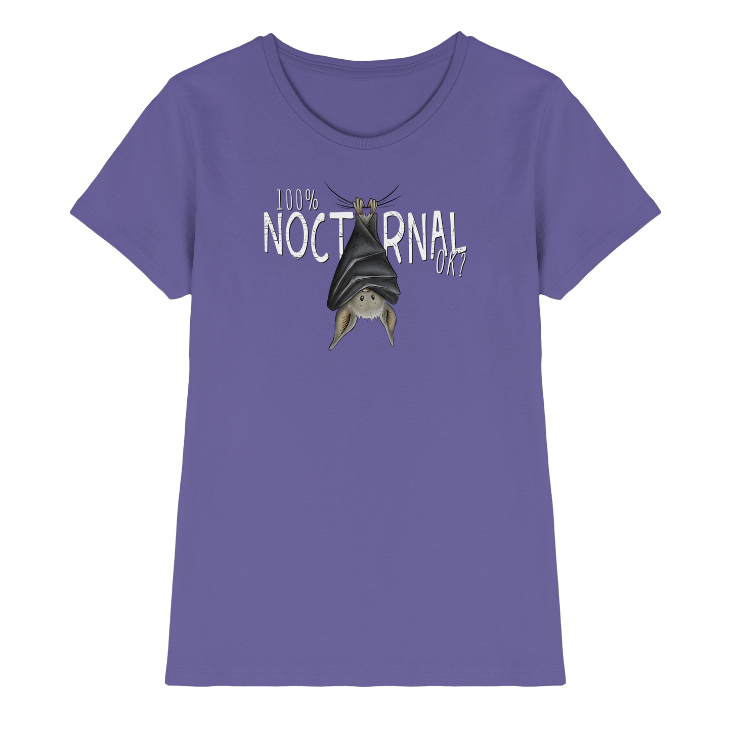 100% nachtaktive Fledermaus - Ladies Premium Shirt