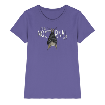 100% nachtaktive Fledermaus - Ladies Premium Shirt