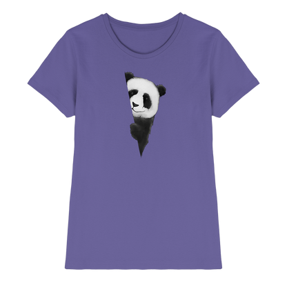 Panda Bär Illustration - Ladies Premium Shirt