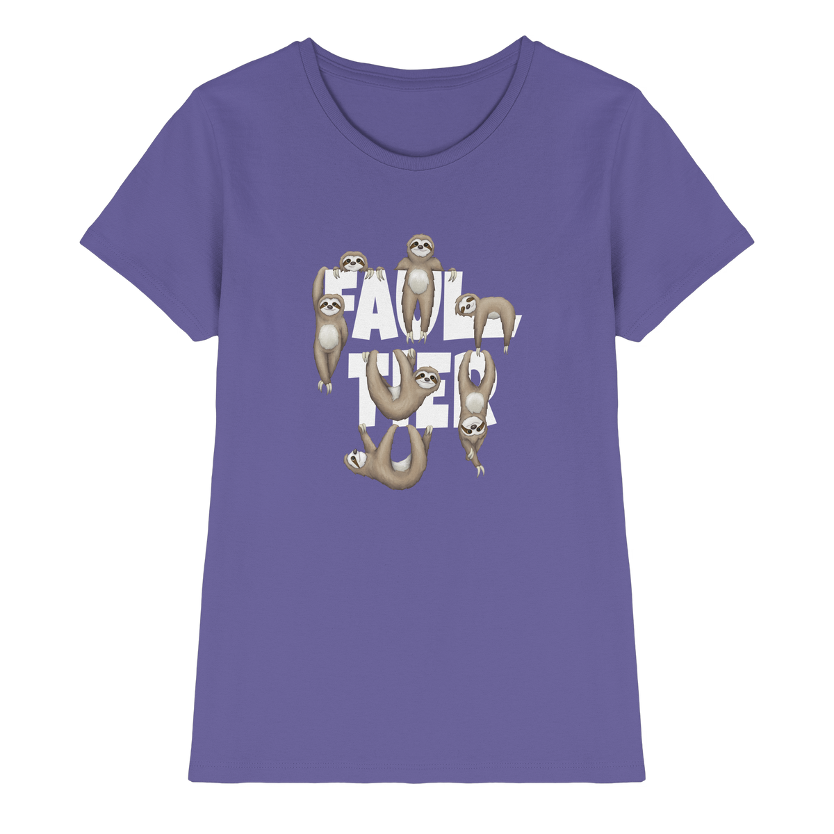Viele gechillte Faultiere - Ladies Premium Shirt