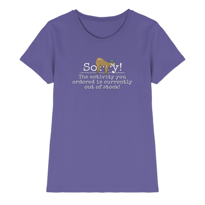 No-Activity Faultier - Ladies Premium Shirt