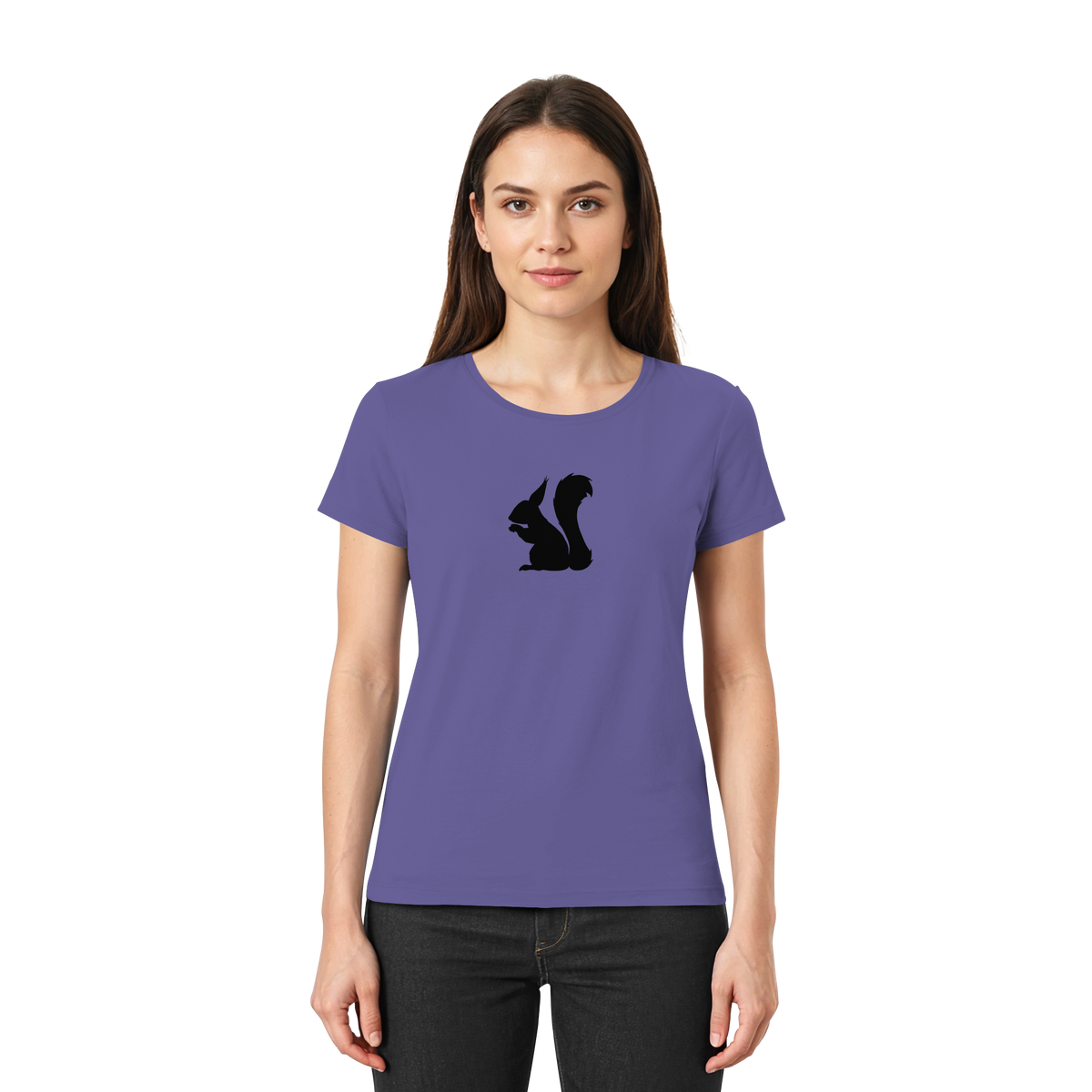Eichhörnchen Silhouette - Ladies Premium Shirt
