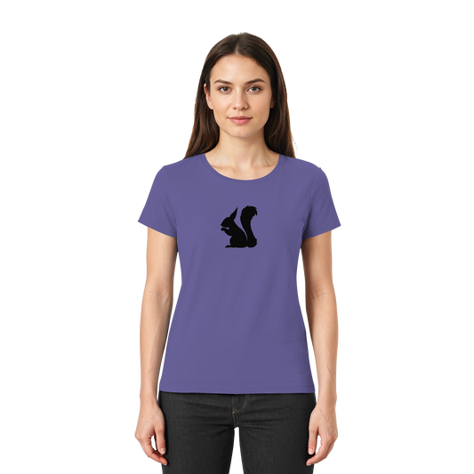 Eichhörnchen Silhouette - Ladies Premium Shirt