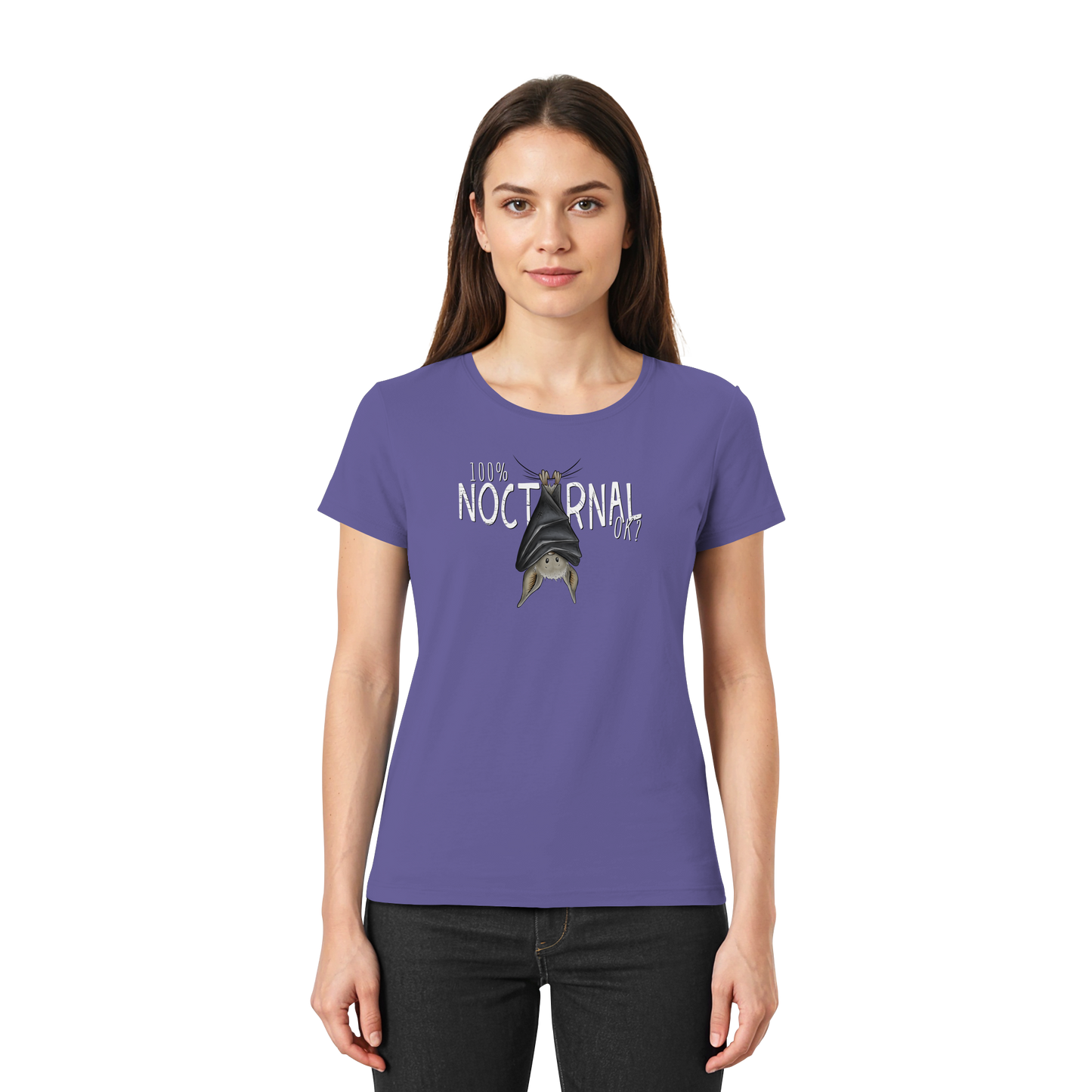 100% nachtaktive Fledermaus - Ladies Premium Shirt