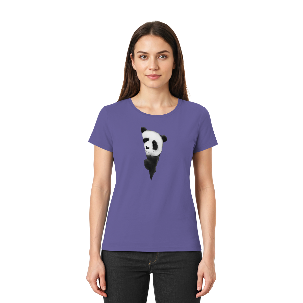 Panda Bär Illustration - Ladies Premium Shirt