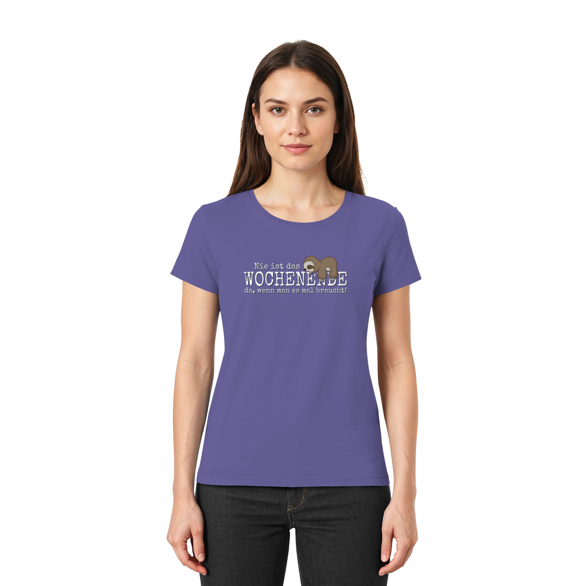 Kawaii Faultier Wochenende - Ladies Premium Shirt