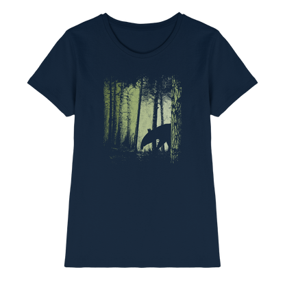 Lässiger Tapir im Zwielicht Wald - Ladies Premium Shirt