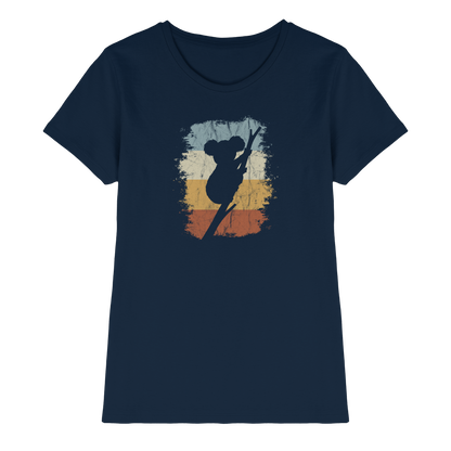 Retro kletternder Koala-Bär - Ladies Premium Shirt