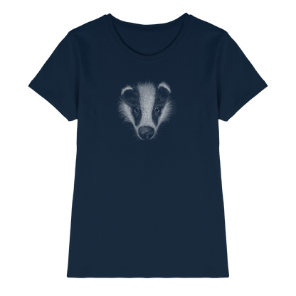 Kritzel-Kunst Dachs Illustration - Ladies Premium Shirt